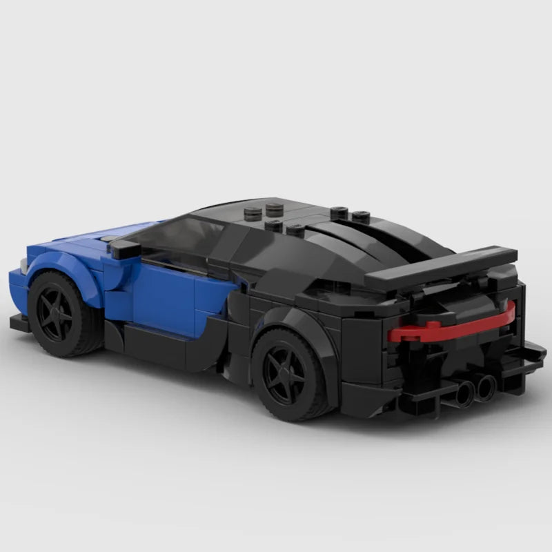 MOC Bugatti Veyron Racing Speed Champion Racer Building Blocks Brick Creative Garage Toys for Boys Gifts