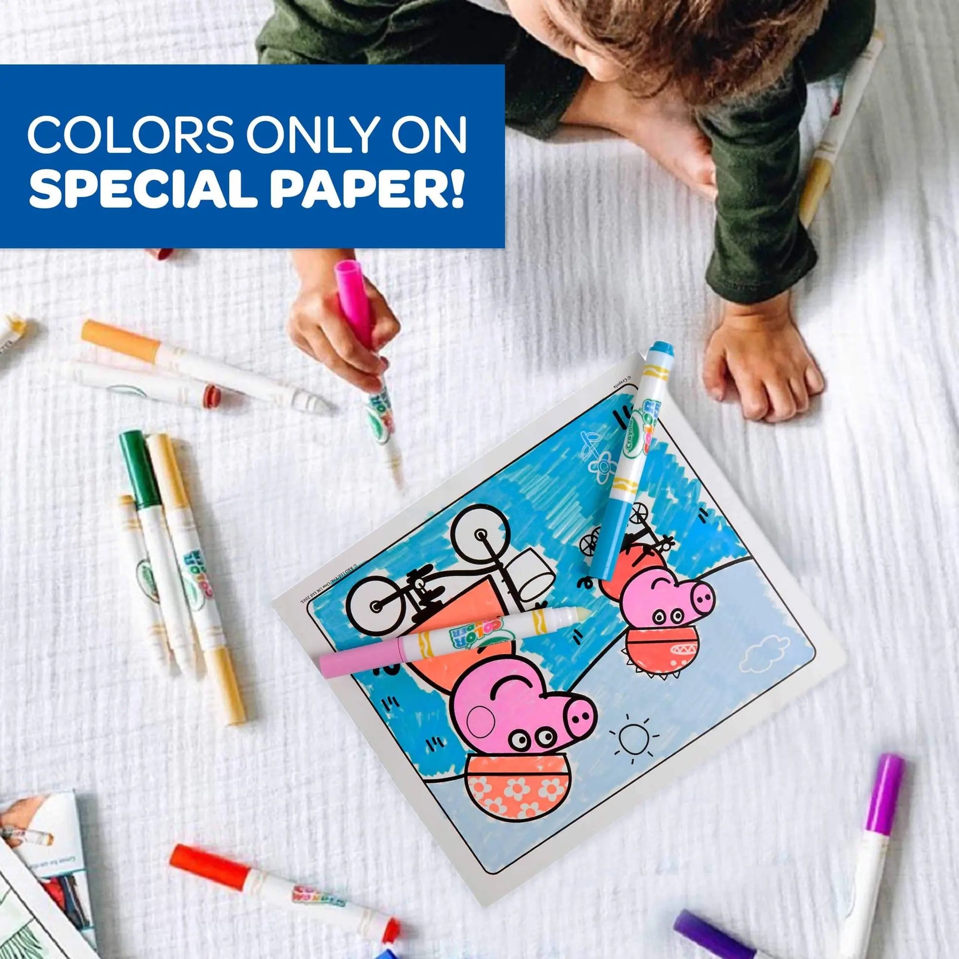 Peppa Pig Wonder Mess Free Coloring Set Book, Gift for Kids