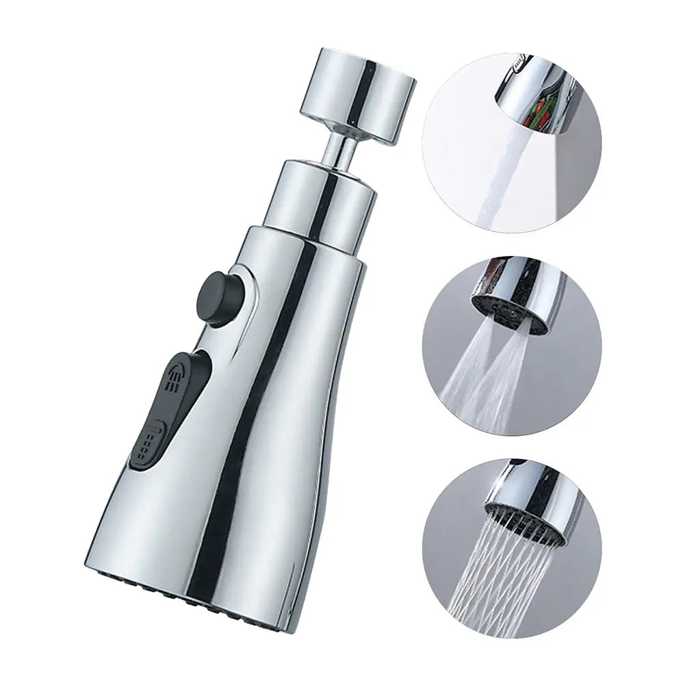 360 Rotating Faucet Extender Universal Kitchen Tap Strong Wash Kitchen Faucet 3 Modes Adjustable Water Tap Kitchen Gadgets