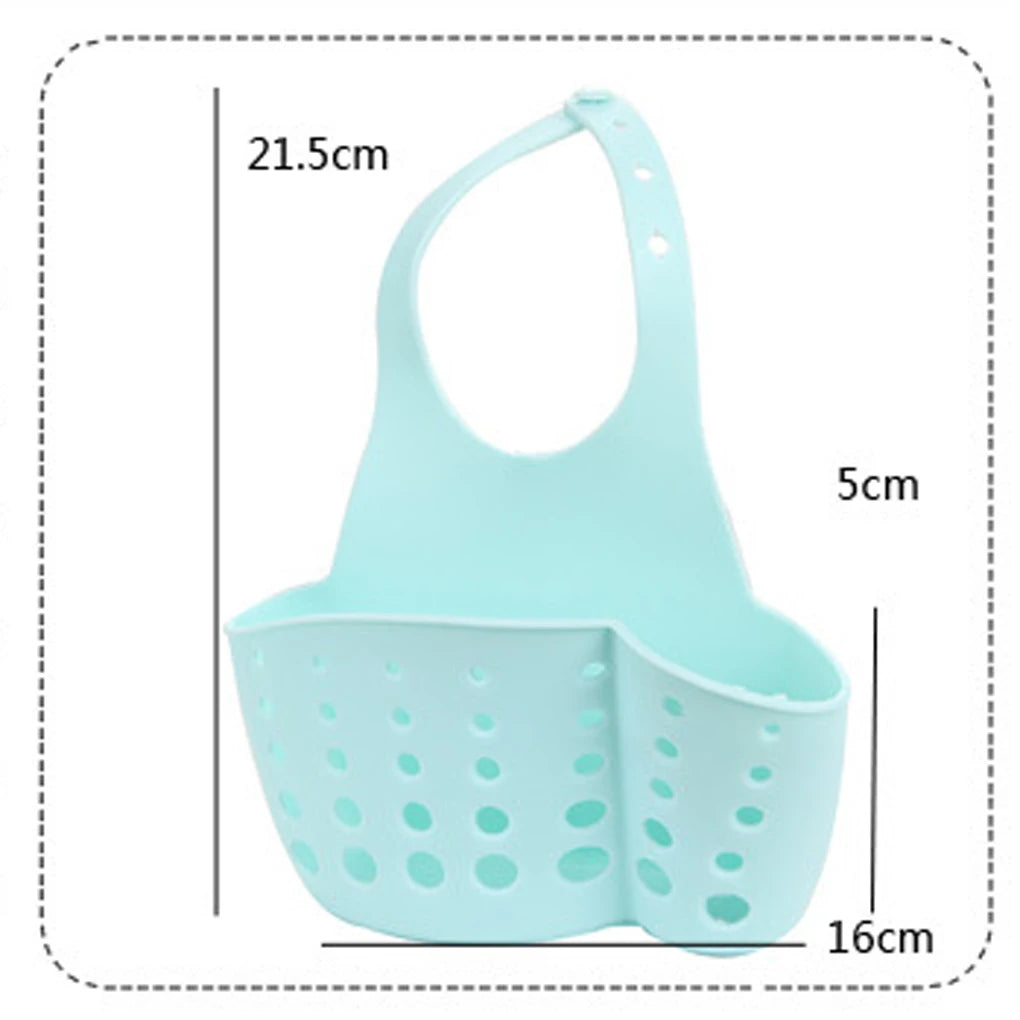 Kitchen Gadgets Portable Basket Home Kitchen Hanging Drain Basket Bag Bath Storage Tools Sink Holder Kitchen Accessory Utensils