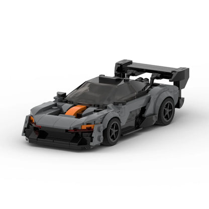 MOC Senna GTR Racing Speed Champion Racer Building Blocks Brick Creative Garage Toys for Boys Gifts