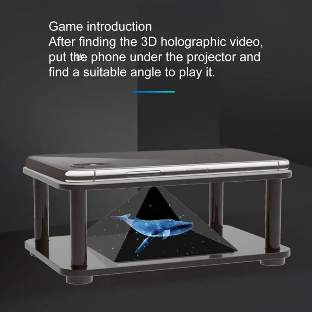 3D Holographic Projection DIY Science Experiment Technology Products Kids Phone 3D Hologram Display Projector Stand Tecnologia